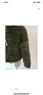 Giacca di visone verde