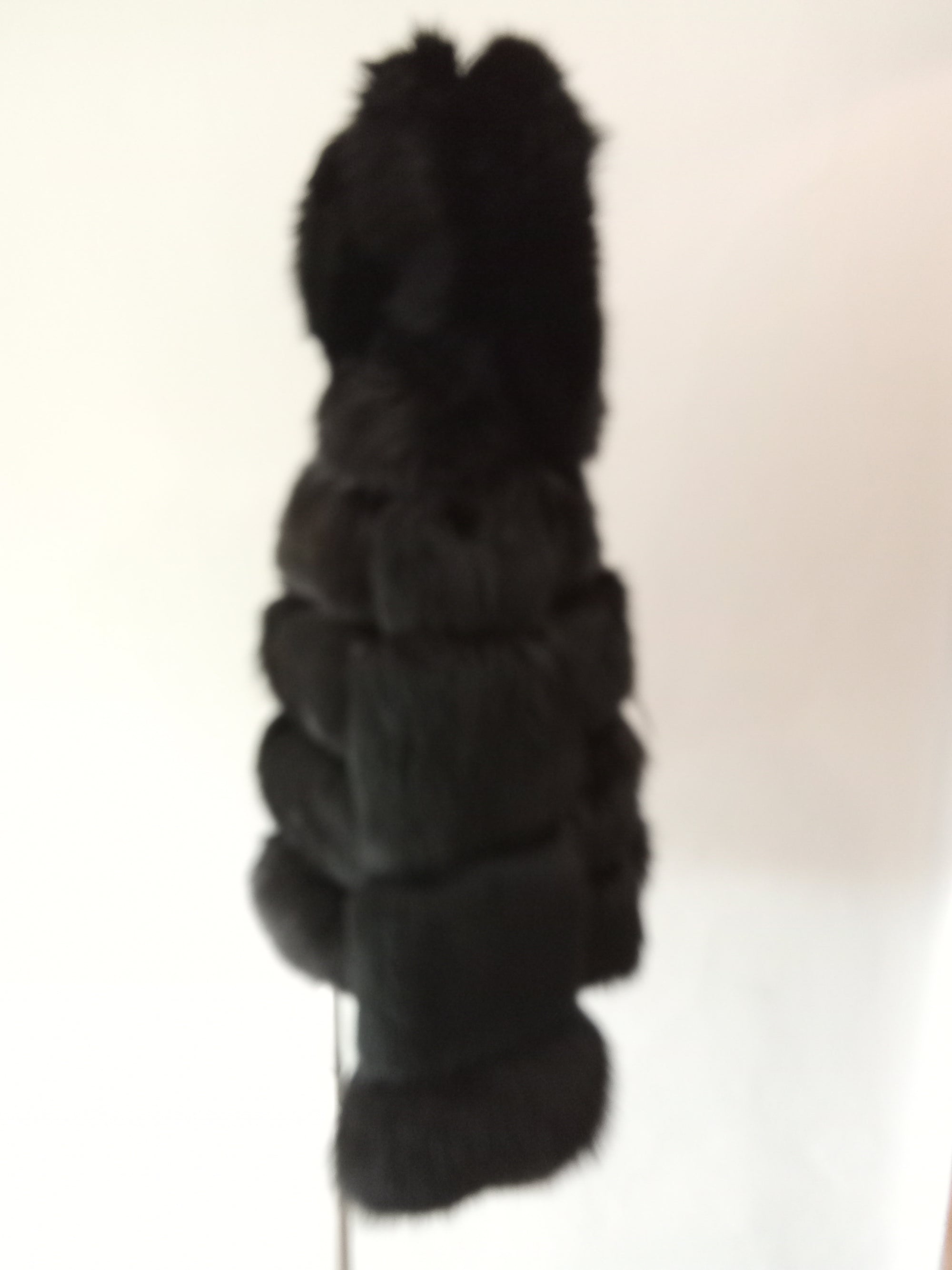 Giacchetto di volpe nero