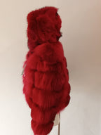 Giacchetto di volpe rosso