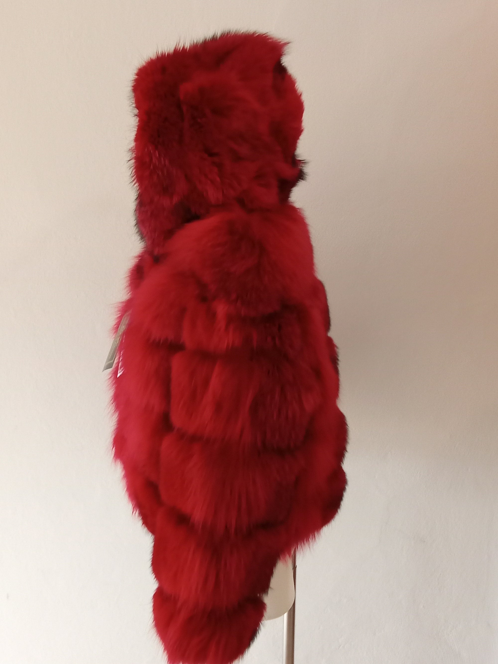 Giacchetto di volpe rosso
